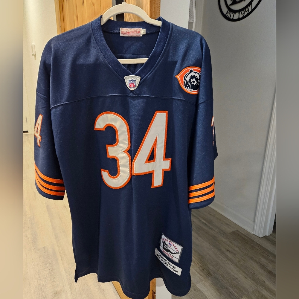 Mitchell & Ness Payton Classic Blue Jersey